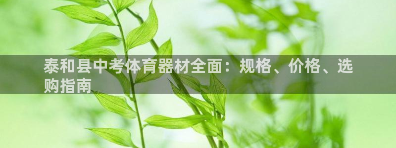 尊龙现金一下指导AG发财网：泰和县中考体育器材全面：